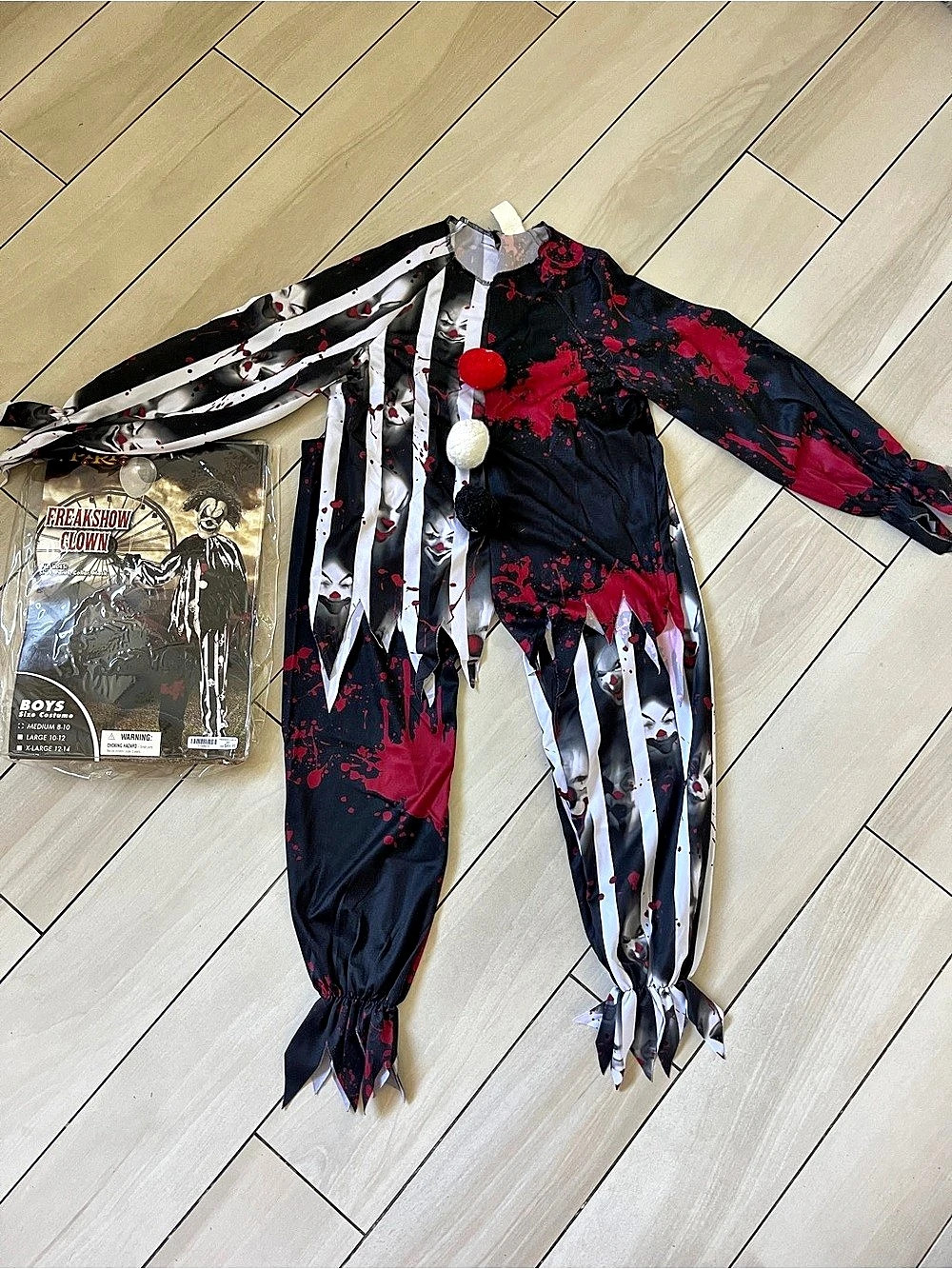 Spirit Halloween Boys Freakshow Clown Costume Boys Medium